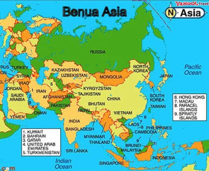 Pembagian Benua Asia: Jelajahi Keragaman Geografis dan Budaya