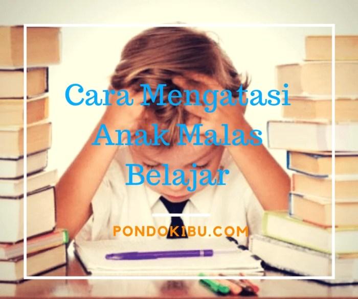 Cara Mengatasi Kemalasan Belajar Anak: Panduan Langkah Demi Langkah