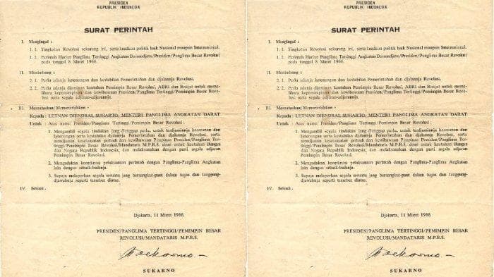 Alasan Soekarno Keluarkan Surat Perintah 11 Maret 1966