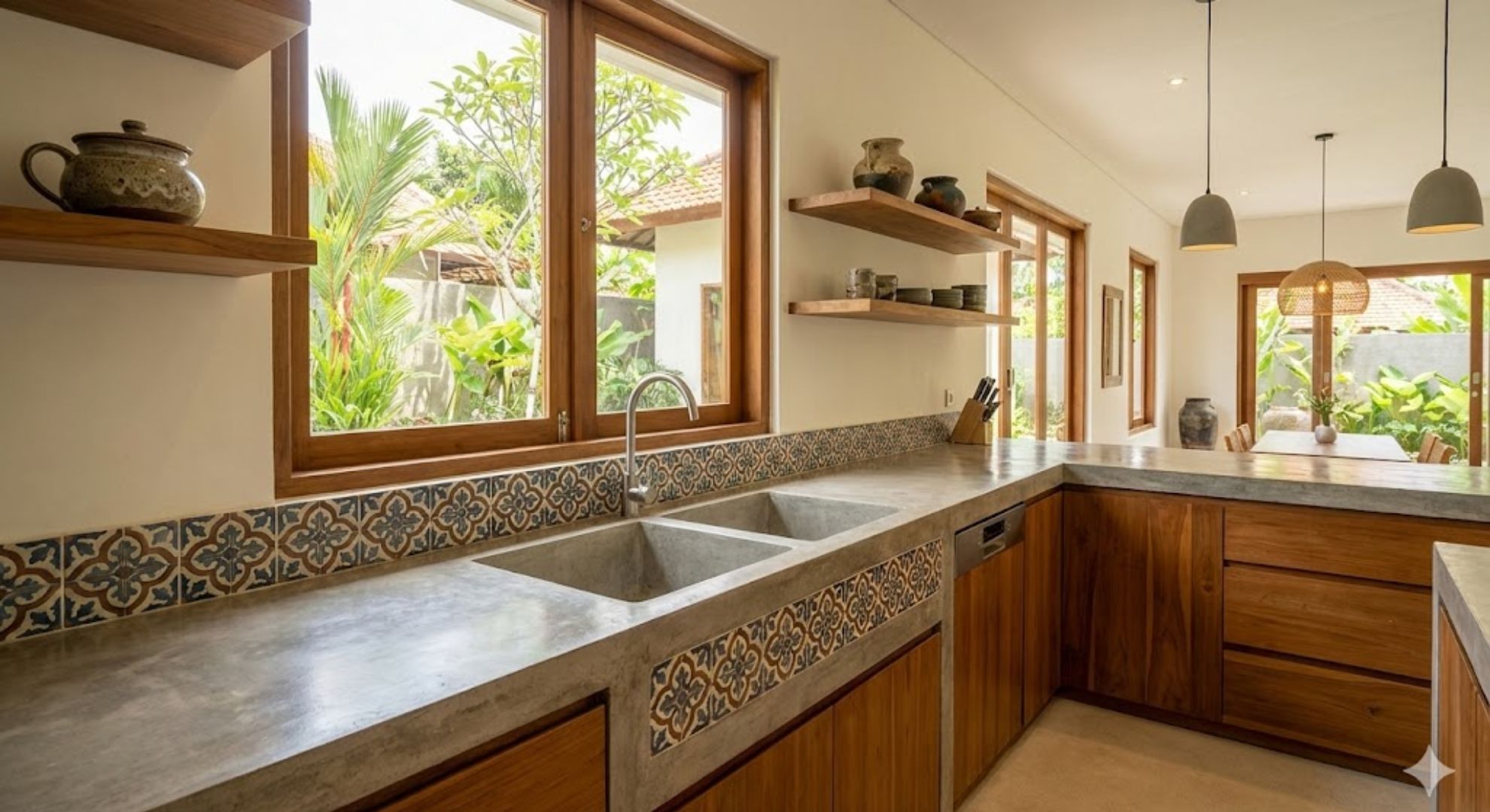 Wastafel Cuci Piring Cor Beton