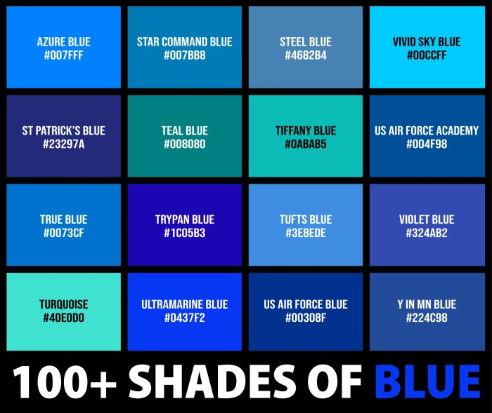 Blue shades color palette poster graf1x ideas Blue shades color palette poster graf1x ideas
